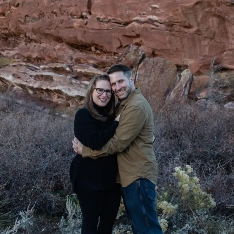 Travis Thompson and his wife Anna